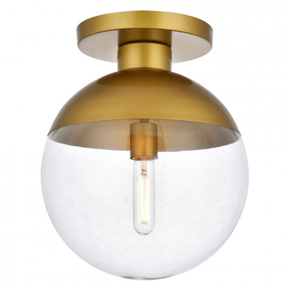Elegant Flush Mount Light - Brass, L 12" (LD6061BR)