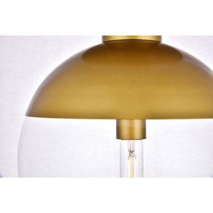 Elegant Flush Mount Light - Brass, L 12" (LD6061BR)