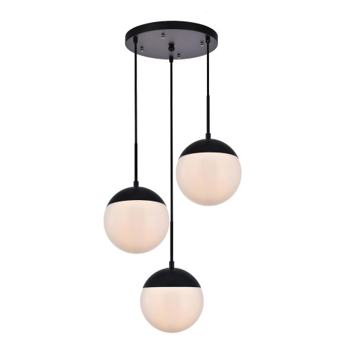 Elegant Pendant Light - Black/Glass Matte (LD6068BK)