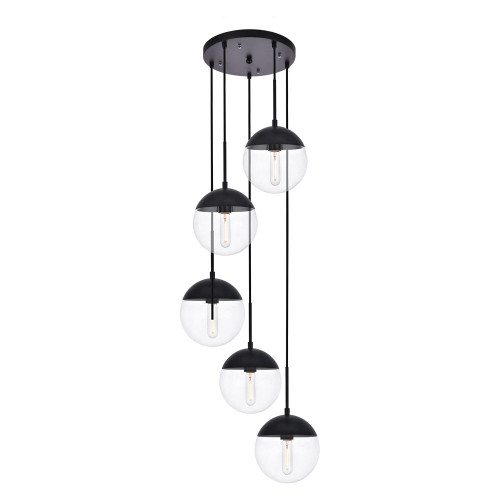 Elegant Pendant Light - Black (LD6075BK)