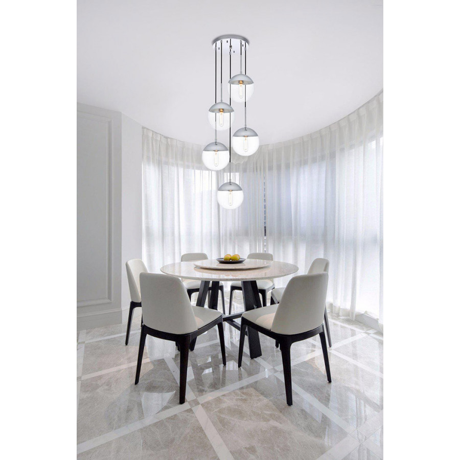Elegant Pendant Light - Chrome (LD6077C)