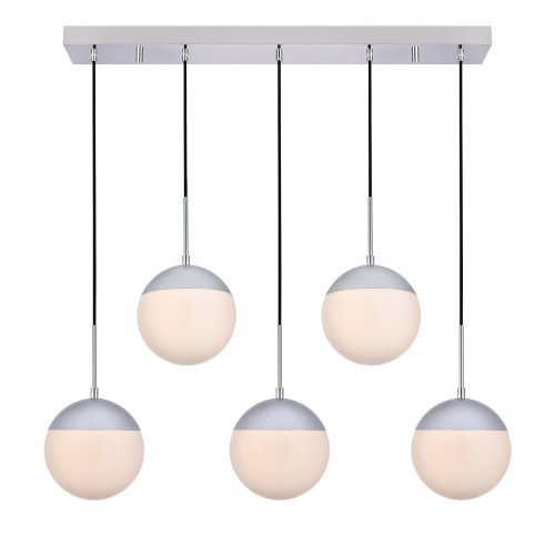 Elegant Pendant Light - Chrome/Glass Matte (LD6082C)