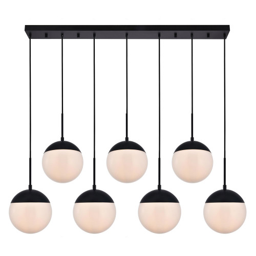 Elegant Pendant Light - Black/Glass Matte (LD6086BK)
