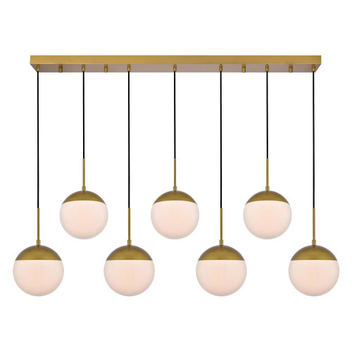 Elegant Pendant Light - Brass/Glass Matte (LD6090BR)