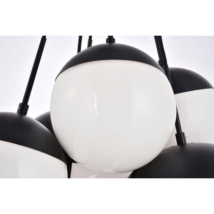 Elegant Pendant Light - Black/Glass Matte (LD6092BK)