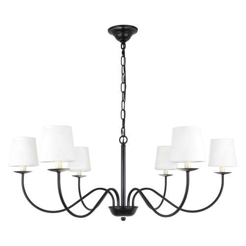 Elegant Chandelier - Black (LD6103D37BK)
