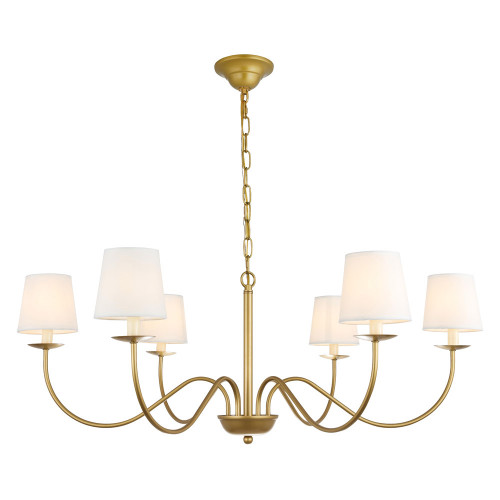 Elegant Chandelier - Brass (LD6103D37BR)