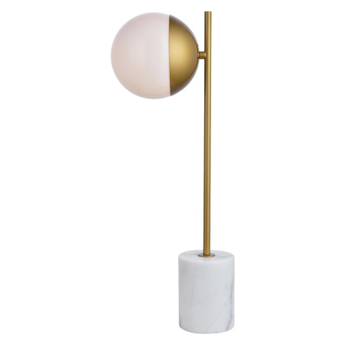 Elegant LED Table Lamp - Brass/Glass Matte (LD6108BR)