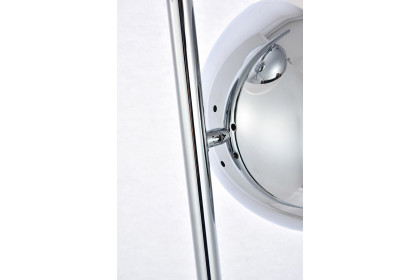 Elegant™ LD6112C LED Floor Lamp - Chrome/Glass Matte