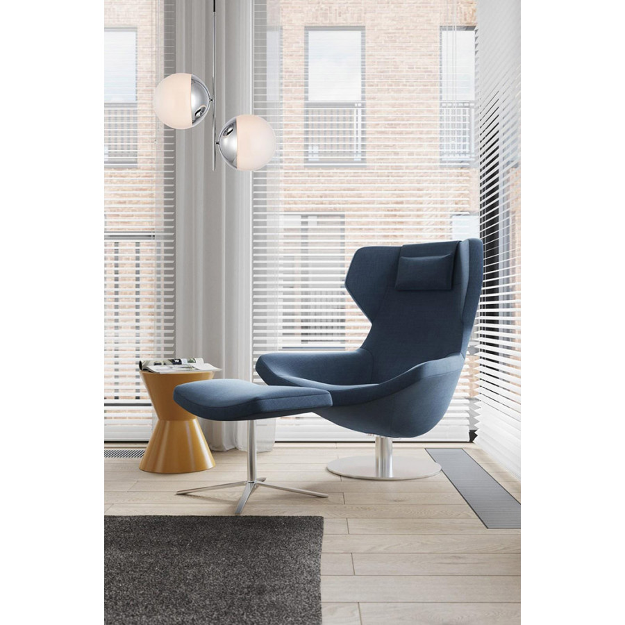 Elegant Pendant Light - Chrome/Glass Matte (LD6118C)