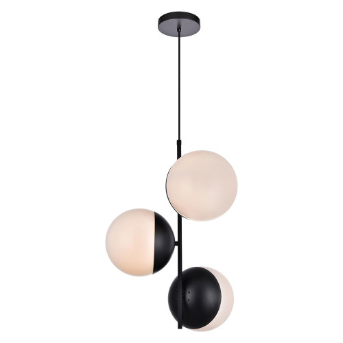 Elegant Pendant Light - Black/Glass Matte (LD6122BK)