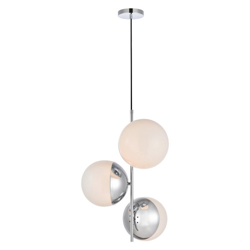 Elegant Pendant Light - Chrome/Glass Matte (LD6124C)
