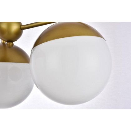 Elegant Pendant Light - Brass/Glass Matte (LD6132BR)