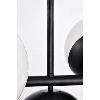 Elegant Pendant Light - Black/Glass Matte (LD6134BK)