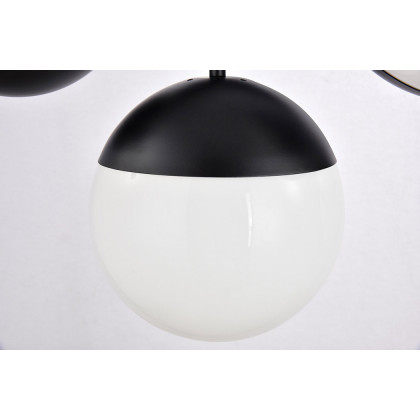Elegant Pendant Light - Black/Glass Matte (LD6134BK)