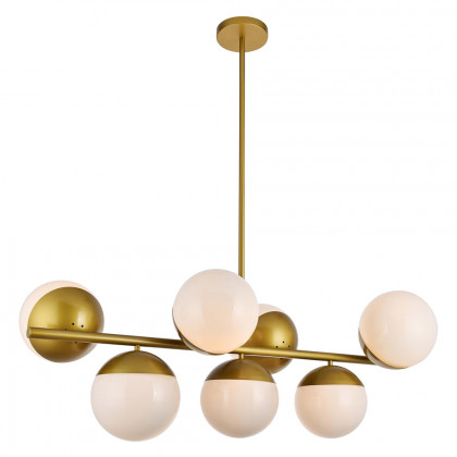 Elegant Pendant Light - Brass/Glass Matte (LD6138BR)