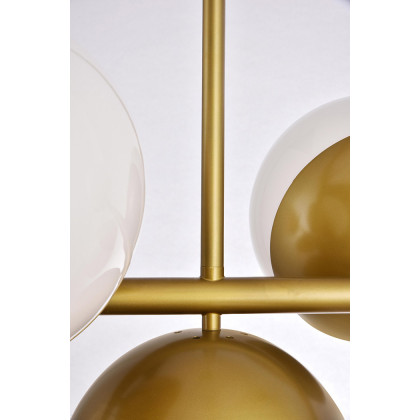 Elegant Pendant Light - Brass/Glass Matte (LD6138BR)