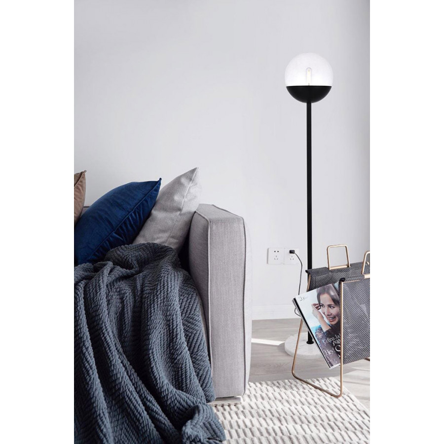 Elegant LED Floor Lamp - Black (LD6147BK)