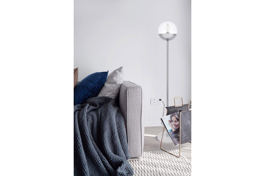 Elegant™ LD6149C LED Floor Lamp - Chrome