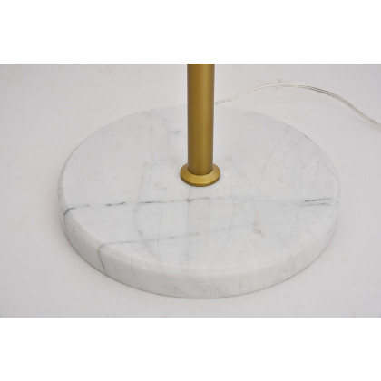 Elegant LED Floor Lamp - Brass/Glass Matte (LD6150BR)