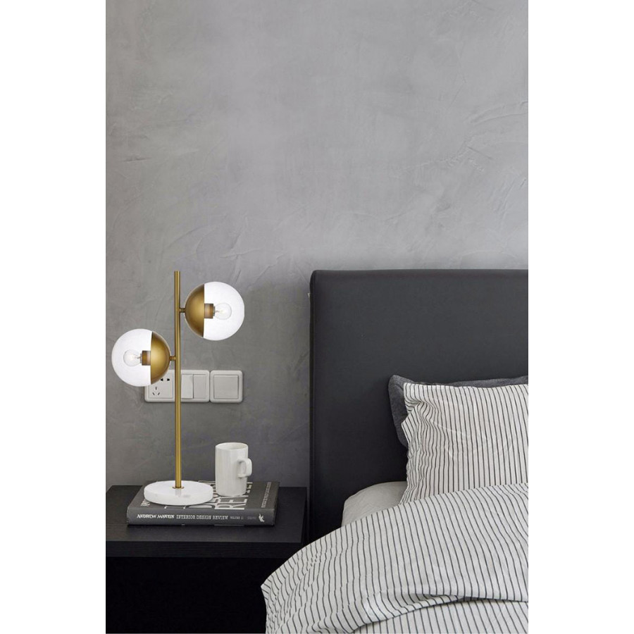 Elegant LED Table Lamp - Brass (LD6157BR)