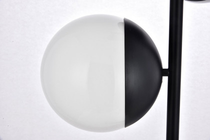 Elegant™ LD6158BK LED Floor Lamp - Black/Glass Matte