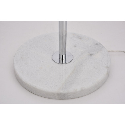 Elegant LED Floor Lamp - Chrome/Glass Matte (LD6160C)