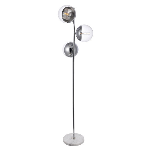 Elegant LED Floor Lamp - Chrome (LD6161C)