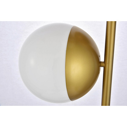 Elegant LED Floor Lamp - Brass/Glass Matte (LD6162BR)