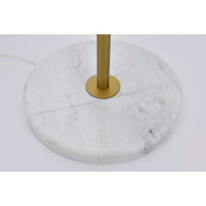 Elegant LED Floor Lamp - Brass/Glass Matte (LD6162BR)