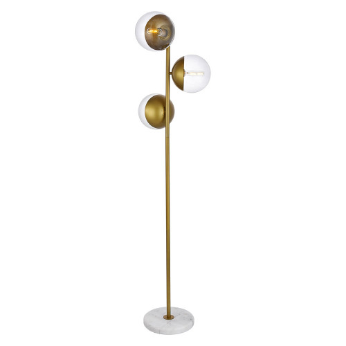 Elegant LED Floor Lamp - Brass (LD6163BR)