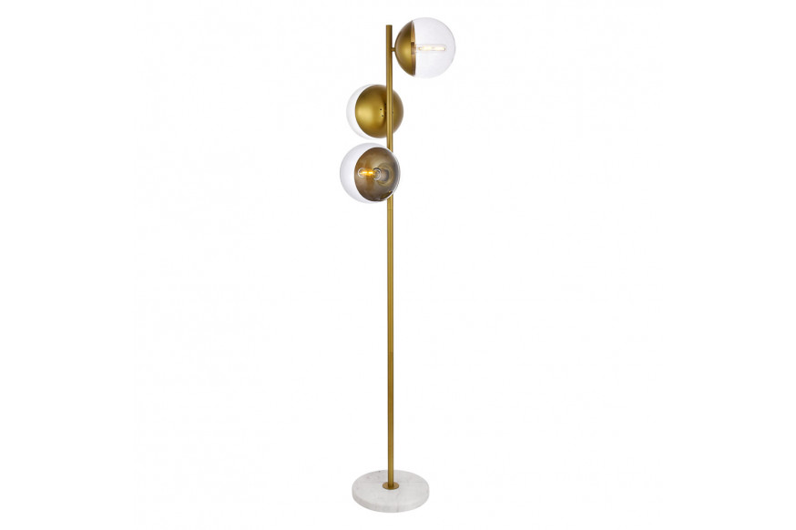 Elegant™ LD6163BR LED Floor Lamp - Brass