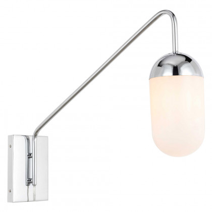 Elegant Wall Sconce - Chrome/Matte Glass (LD6177C)
