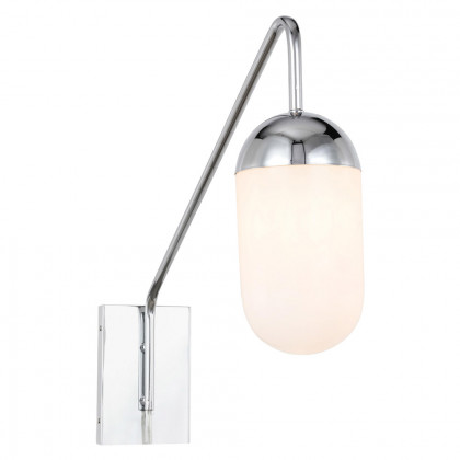 Elegant Wall Sconce - Chrome/Matte Glass (LD6177C)