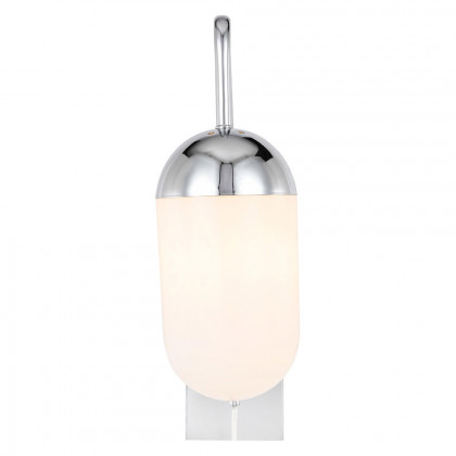 Elegant Wall Sconce - Chrome/Matte Glass (LD6177C)