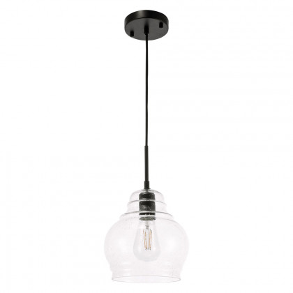 Elegant Pendant Light - Black, L 8" (LD6198BK)