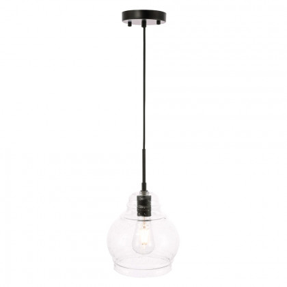 Elegant Pendant Light - Black, L 8" (LD6198BK)
