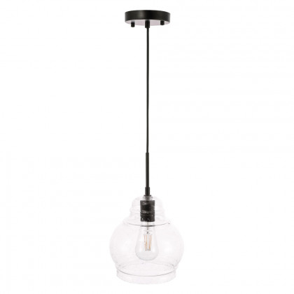 Elegant Pendant Light - Black, L 8" (LD6198BK)