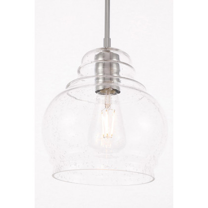 Elegant Pendant Light - Chrome, L 8" (LD6199C)