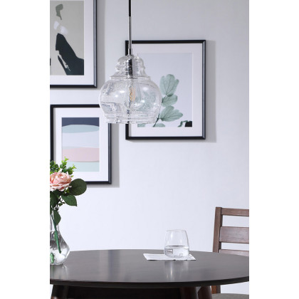 Elegant Pendant Light - Chrome, L 8" (LD6199C)