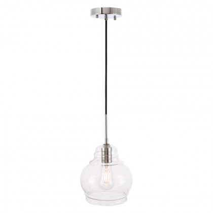 Elegant Pendant Light - Chrome, L 8" (LD6199C)