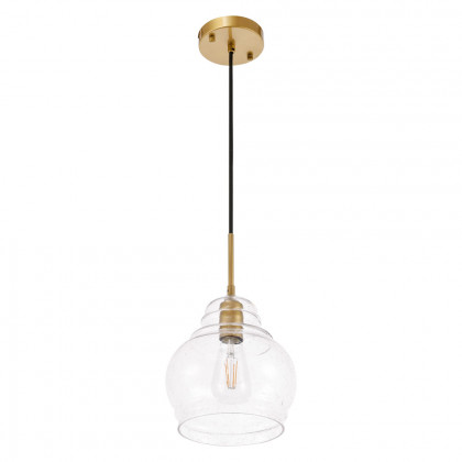 Elegant Pendant Light - Brass, L 8" (LD6200BR)