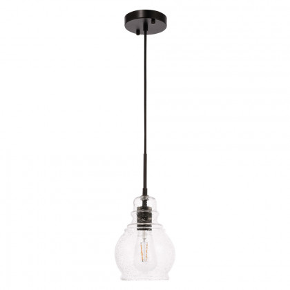 Elegant Pendant Light - Black, L 6.25" (LD6201BK)