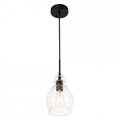Elegant Pendant Light - Black, L 6.25" (LD6201BK)