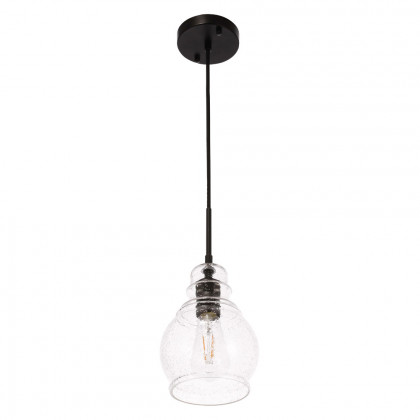 Elegant Pendant Light - Black, L 6.25" (LD6201BK)