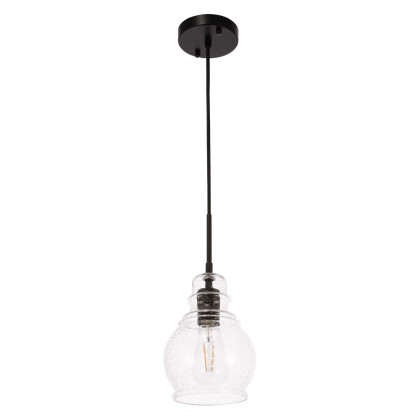 Elegant Pendant Light - Black, L 6.25" (LD6201BK)