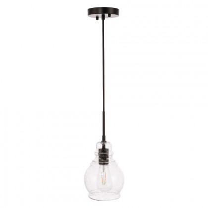 Elegant Pendant Light - Black, L 6.25" (LD6201BK)