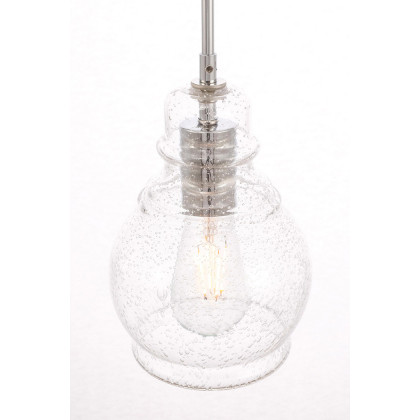 Elegant Pendant Light - Chrome, L 6.25" (LD6202C)