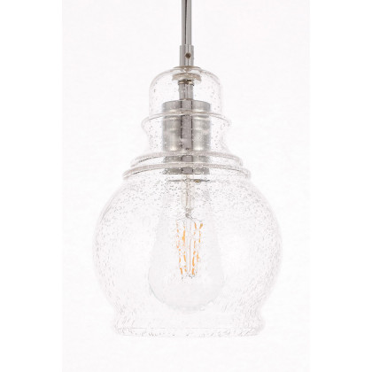 Elegant Pendant Light - Chrome, L 6.25" (LD6202C)