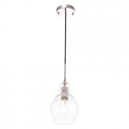 Elegant Pendant Light - Chrome, L 6.25" (LD6202C)
